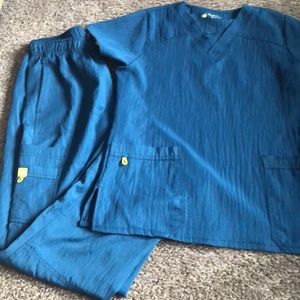 WONDERWINK scrubs 4 way stretch Caribbean blue